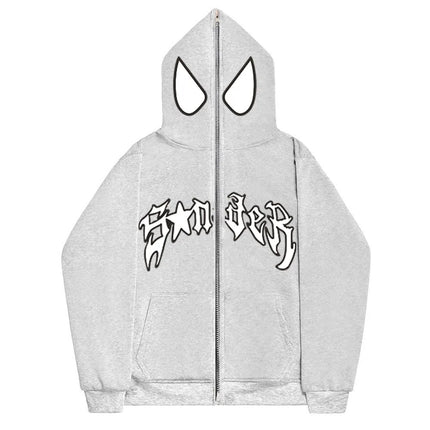 European and American Halloween Personalized Men's and Women's Sweatshirts and HoodiesY2KCouple Large Size Spider-Manzip hoodie