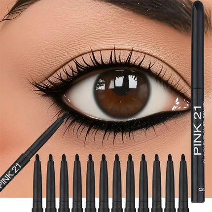 Quick-dry Eyeliner Pencil Makeup Long Lasting Smooth Matte Eye Liner Waterproof Anti Smudge Liquid Eyeliner Pen Eyes Cosmetics