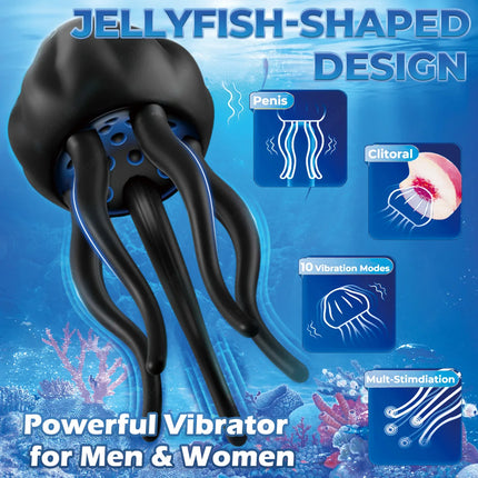 Bokisoon Male Masturbator Male Sex Toys for Men Adult Toys 10 Vibrating Wrapping Tentacle Mens Vibrator for Penis Stimulator