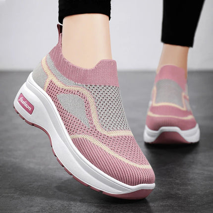 Women's Luxary Chunky Sneakers 2025 trend Fashion Mesh Breathable Shoes for women Sports Running Casual Ladies Fitness Vulcanize