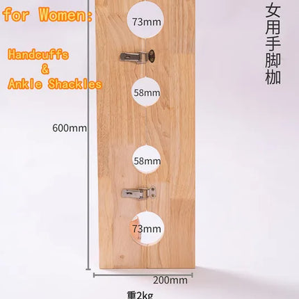 3in1 Sex Furniture Wood Handcuffs Ankle Collar BDSM Bondage Gear Slave Shackles Sex Toys For Couples Erotic Product Adult Games