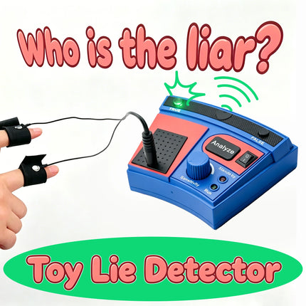 Lie Detector Electric Polygraph Test Finger Toy Party Game for Kids Adults Lie Detector Toys Social Game Funny Toys Kids Gifts