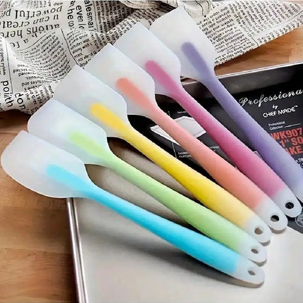 1/2/3/4/6pcs,Mini Silicone Spatula, High Temperature Resistant Cream Spatula, Mixing And Baking Tools, Kitchen Utensils