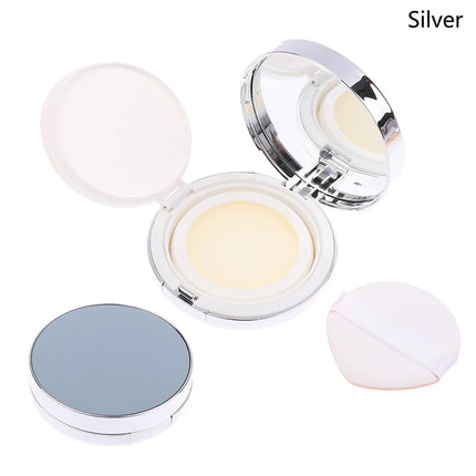 【Empty Air Cushion Puff Box With Mirror Sponge Portable Foundation DIY Box BB Cream Cosmetic Case Container Beauty Makeup Tools】