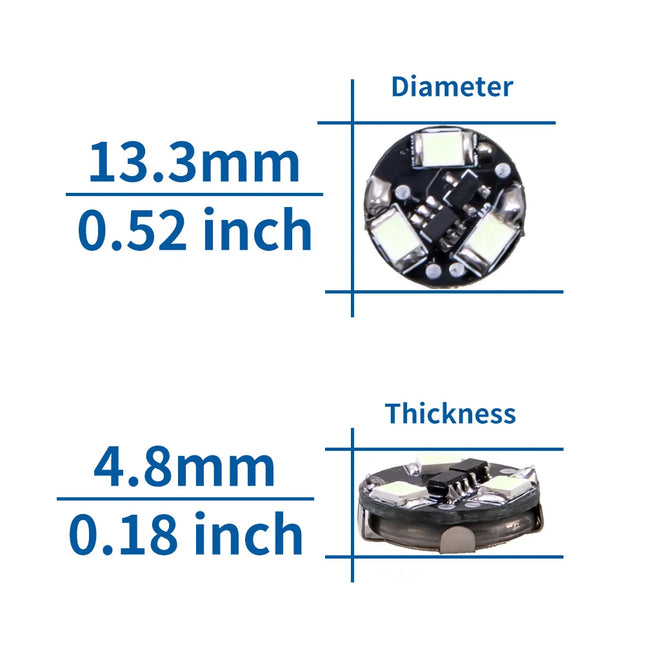 10pcs With Batteries 3-LED Magnetic Controlled Lights Plus 1pc Free Magnet Switch For Robots DIY Model Lighting Super Bright