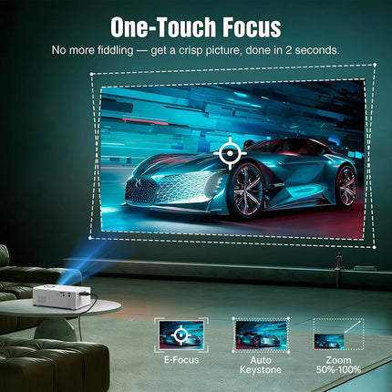 Video Projector Movie Projector Birthday Entertainment Gift for Home Work Outdoor Use Portable LCD Projector with HDMI Interface
