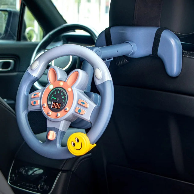 Simulation Driving Steering Wheel Multifunctional Sound Light Car Co-pilot Simulator Children's Educational Toys