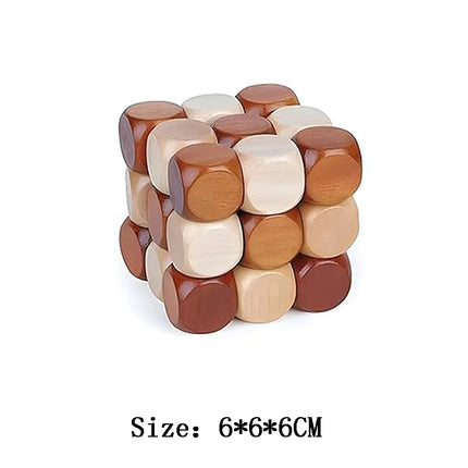 Classic IQ Puzzle Wooden Brain Teasers for Adults Kids Educational Toys Mind Challenge Unlock Interlock Game Rompecabezas Madera