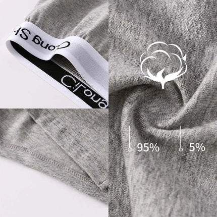 Cotton Soft Pajamas Shorts Mens Loose Breathable Bottoms Underwear Fashion Solid Boxers Hombre
