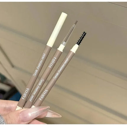1PC Waterproof Double-Ended Eyebrow Pencil Ultra Fine Eyebrow Pencil Sweat-proof Long Lasting Professional Eye Makeup Cosmetics