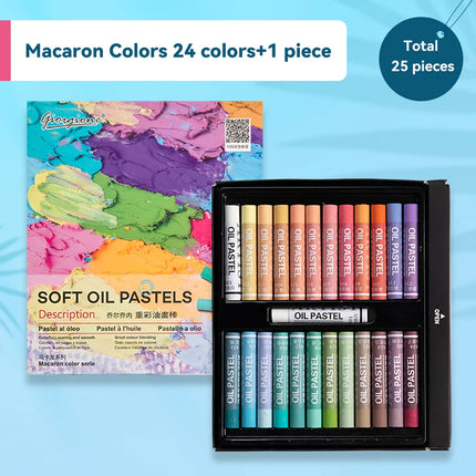 Artist Soft Oil Pastel Set 12/25/38/50 Colors Professional Painting Drawing Graffiti Art Crayons Washable Round Non Toxic Sticks