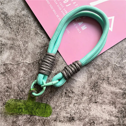 Keychain Metal Key Ring Accessories Colorful Car Keychain For Bags Charm Portable Key Chain Anti-fall Wrist Strap Couple Lanyard