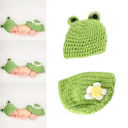 New Born Baby Crochet Knit Costume Accessories Infant Photo Shoot Clothes Newborn Photography Props Newborn Shooting