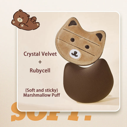 Premium Thick Soft Makeup Puff - Cute Skin-Friendly Wet & Dry Dual Use Sponge for Better-fitting Base Makeup