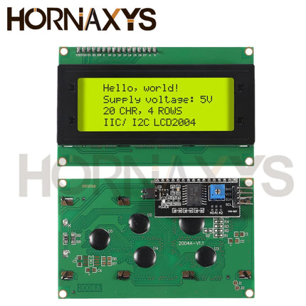 LCD2004+I2C LCD2004 20x4 2004A Blue Green Screen Character LCD IIC Serial Interface Adapter Module  LCD2004