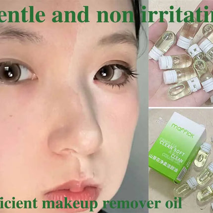 10/30pcs Cleansing Oil Camellia Secondary Facial Cleanser Deep Gentle Cleansing Travel Portable Single Makeup Remover Oil