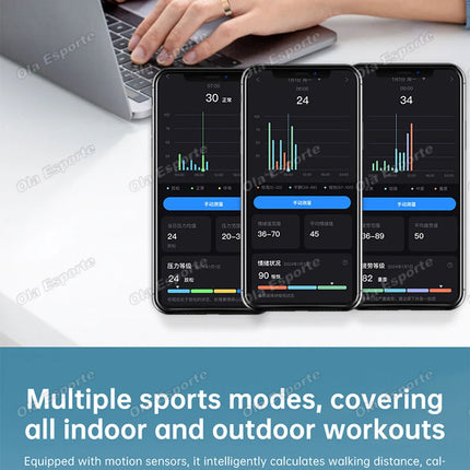 New Vibration Reminder Smart Ring Heart Rate Blood Oxygen&Pressure Health Monitoring IP68 Waterproof Multi-Sport Mode Smartring