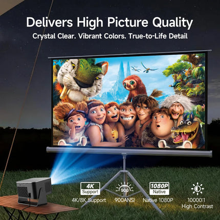 Magcubic HY350Max With Voice Remote Control 900ANSI Projector Auto Focus Native 1080P 8K Wifi6 BT5.4 2+16G for Movie Outdoor