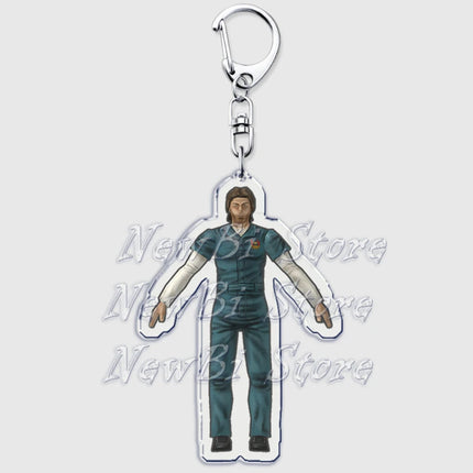 Hot Horror Game Mouthwashing Keychains for Accessories Bag Jimmy Curly Anya Daisuke Sallyface Swansea Keyring Jewelry Fans Gifts