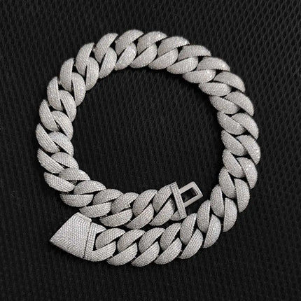 Luxury Jewelry 24mm Diamond Chain Men Iced Out Bling CZ Silver/Gold Plated Rapper Hip Hop Thick Cuban Link Necklace Gift for Him
