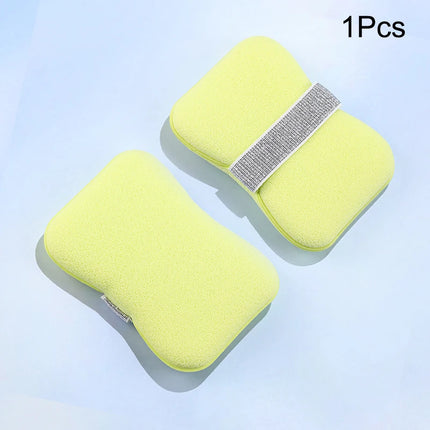 1Pc Bath Sponge Face Wash 2-in-1 Soap Bag Soft Clean Puff Reusable Makeup Remover Exfoliating Pads For Daily Cleansing Skin Care