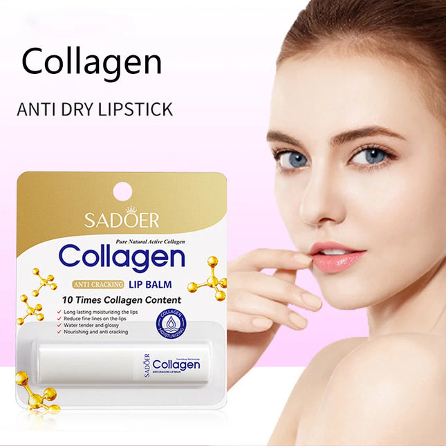 Collagen Moisturizing lipstick Dry Lip Balm in Winter can moisturize skin for a long time
