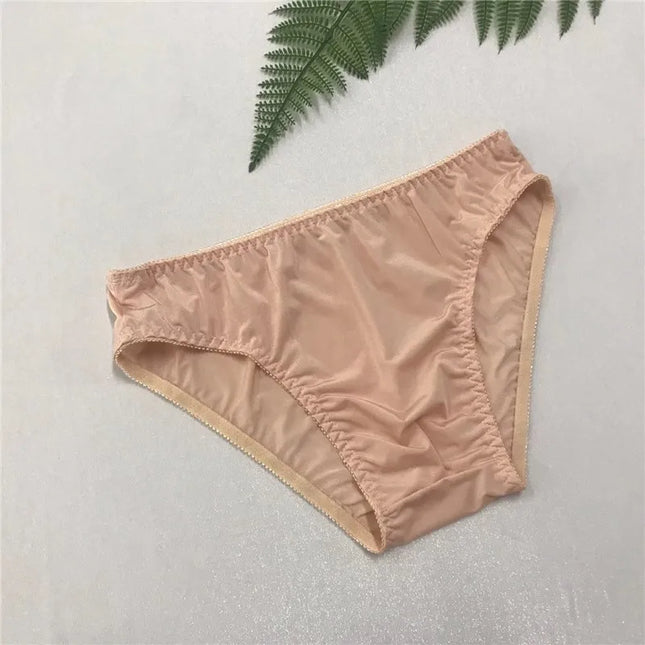 Ultra-Thin Silky Ice Silk Elastic Soft Close-Fitting Fabric Men's Daily Comfort  Underwear Breathable Briefs men underwear sexy