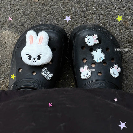Skzoo Hot Korean Stray Kids Idol Boy Support Fan Cute Cartoon Hole Shoes Shoe Flower Anime Diy Accessories Decoration Xmas Gift