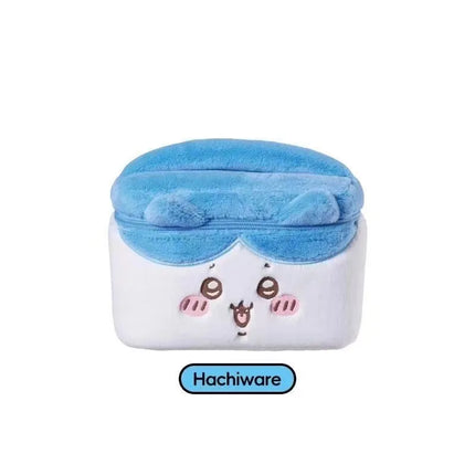 Kawaii Chiikawa Cosmetic Bag Large Capacity Multi-Pocket Design Plush Travel Toiletries Organizer Skin Care Storage Girl Gift
