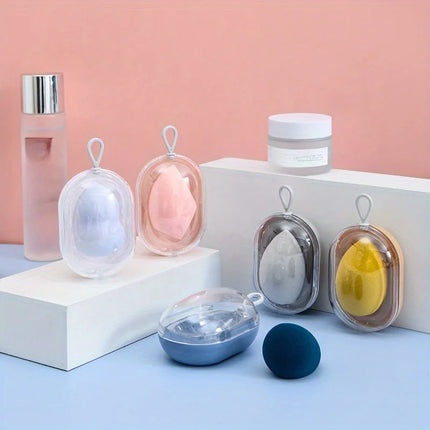 1PC Space capsule beauty egg with storage box set of makeup egg sponge BB cream liquid foundation wet and dry beauty egg