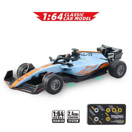 F1 Formula Racing Car 1:64 RC Car mini 2.4G APP Control  Alloy Remote Control Car with Light Toys for Children's Christmas Gifts