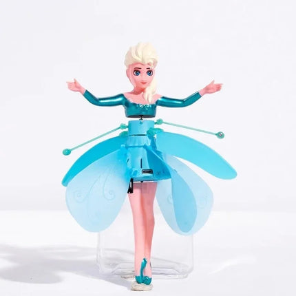 2026  Little Princess Rotating Luminous Helicopter Doll Dancing Plane Gesture Induction Flying Toy Christmas Gift Holiday Gift