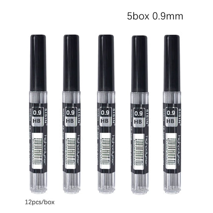 Metal Mechanical Pencil 0.3/0.5/0.7/0.9/2.0mm HB Automatic Pencil with Protective Cover Office School Writing Supplies