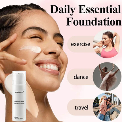 White Liquid Foundation, Full Coverage Heavy Duty Coverage, Creamy Liquid Formula for Goth Makeup, Cosplay, Long-Lasting Matte