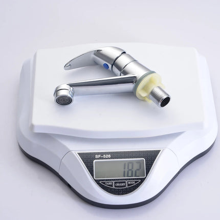 A Piece of Alloy Bathroom Basin Sink Faucet, Single Cold Water Kitchen Faucet, Washbasin Sanitary Ware Faucet
