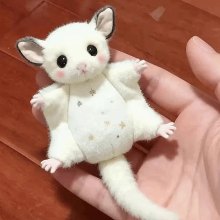Cute Sugar Glider Plush Keychain Soft Flying Squirrel Bag Charm Kawaii Animal Pendant Gift