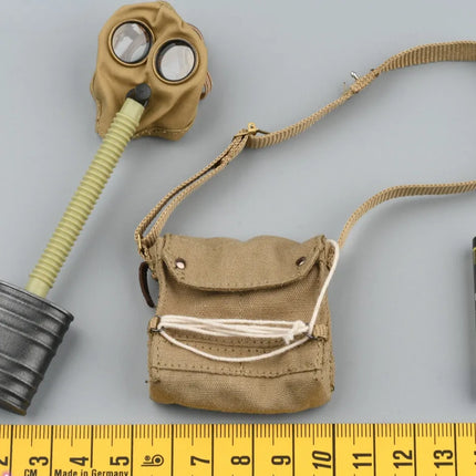 DID B11013 1/6 Scale Soldier Gas masks&bags Model for 12''WWI British Infantry