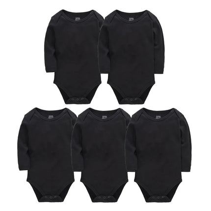 Solid White Baby Clothes Long Sleeve Cotton Baby Girls Boys Bodysuit Newborn body bebe 0-24 months Infant Jumpsuit