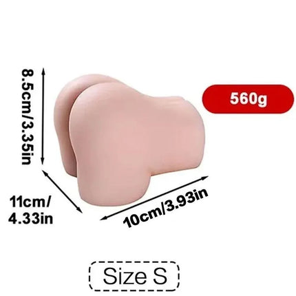 WAKEWAY S/M/L Double Hole Aircraft Cup Vagina Buttocks Mold Male Big Butt Masturbator Adult  Buttocks Big Buttocks