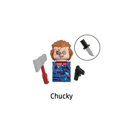 Blind Box KF6173 KF6175 KF6176 Killer Klowns Mini Figure Classic Horror Thriller Movie Building Block Model Doll Halloween Toys
