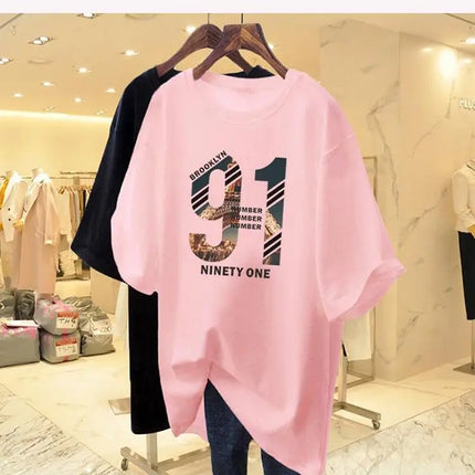 Summer Digital Building Print Cotton Basic T-shirt Women Fashion Casual O-neck Short Sleeve Top Tee Loose Oversized Y2k Pullover