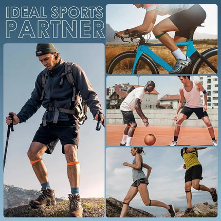1/2PCS Silicone Knee Straps Anti-Slip Patella Tendon Protection Knee Brace Basketball Running Cycling Compression Knee Band