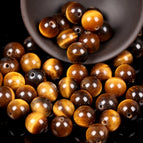 Yellow tiger eye / 4mm 88 to 91pcs