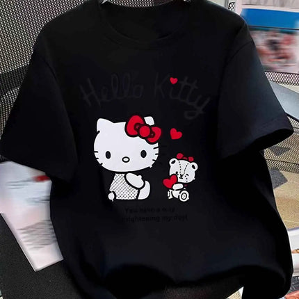 New Children Summer T-shirt Featuring Sanrio Hello Kitty Design Made 100% Pure Cotton It Is Soft Comfortable Fashionable Trendy