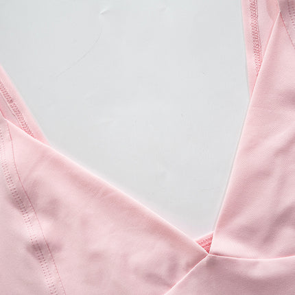 Lamuusaa y2k Tops Women Summer Clothes Sweet Solid Color V Neck Short Sleeve T Shirts Tanks 2000s Aesthetic Tees Streetwear