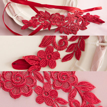 Sexy Fetish Lingerie Accessories For Fine Women Body Elegant Lace Floral Embroidered Jade Feet Anklets Adult Footjob Sex Games