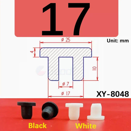 Black Silicone Rubber Hollow Stopper Plug Sealing Hole Caps Dust Plugs Pipe Tube Inserts Bungs Blanking End Cap