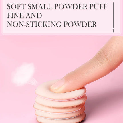 50/100PCS Mini Finger Puff Makeup Sponge Puffs Concealer Foundation Air Cushion Cosmetic Tool Dry Wet For Women Beauty Wholesale