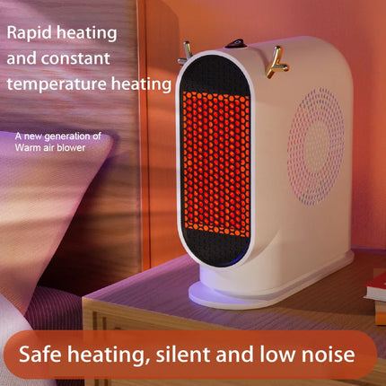 Electric Heater Winter Warmer Household Desktop Heater Fan Adjustable Thermostat Room Heater Home Appliance Heating Stove