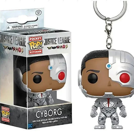 FUNKO Captain America Inro Man Deadpool Spider Man Thanos Thor Keychain Toys Vinyl Doll Collectible Toy Figures Best Kid Gift